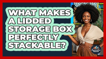 What Makes A Lidded Storage Box Perfectly Stackable? - Your Organization Mentor