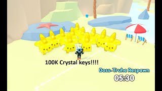 Opening 100K Crystal Keys!!!! ?? Huges hatched!