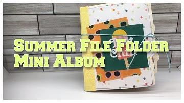 Summer File Folder Mini Album