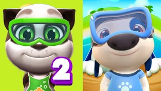 Swimming Outfit My Talking Tom 2 Vs My Talking Hank Island