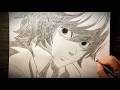 Lineart Near (Death Note) | Hand Drawn Graphite Art: Mastering Shading