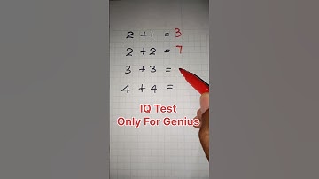 IQ Test😱 Only For Genius😮 #iq #iqtest #genius #geniustest #maths #mathstricks #viral #trending