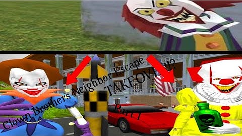 THEY TOOK OVER THE HOUSE OF THE POISONED CLOWN! Clown Brothers Neighbor Escape (Part 1)