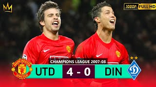 Manchester United 4 - 0 Dinamo Kiev (Piqué and Ronaldo) ● UCL 2007 | Extended Highlights & Goals