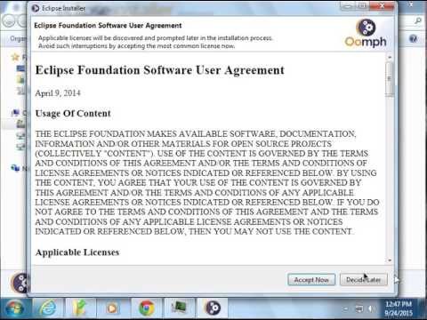 Windows - Install Eclipse