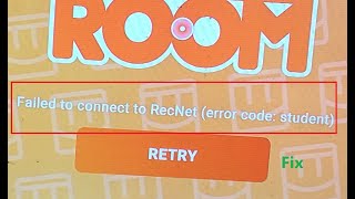 Failed to connect to RecNet (error code: student) - Connecting to server stuck Rec Room PS4