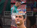 Cristiano Ronaldo still doing it on the world stage 20 years later 🇵🇹