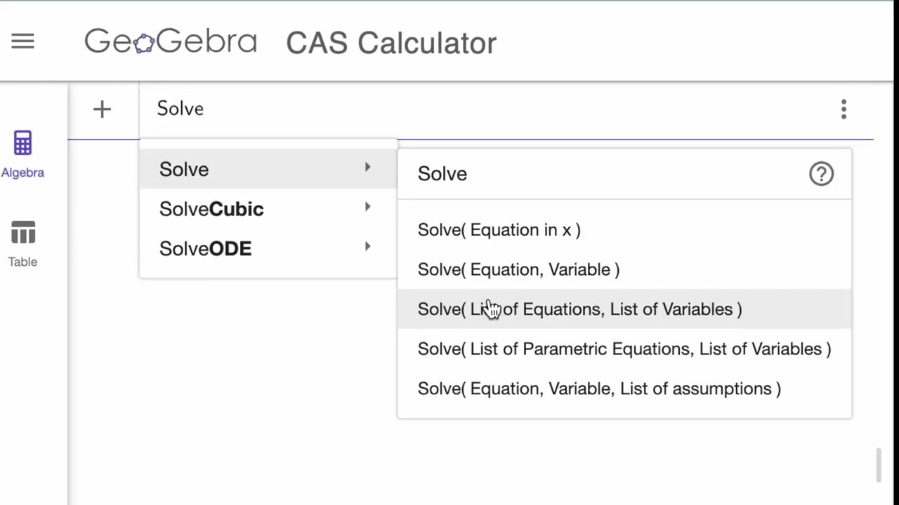 GeoGebra CAS tutorial : Learn 3 cool tricks of using GeoGebra CAS in classroom .