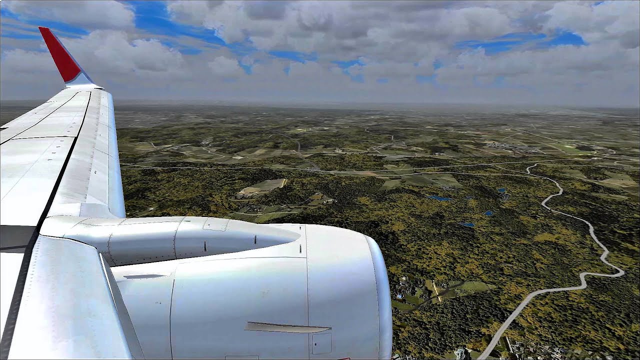 FSX (RJTT-RJAA PMDG737-800) All flights View from wing - YouTube