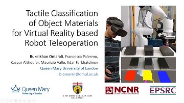 Demo: Tactile Classification of Object Materials for Virtual Reality based Robot Teleoperation