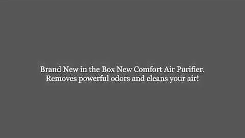 New Comfort Ozone Ionic Air Purifier Review