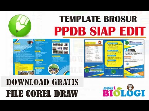 Template Brosur Ppdb 2021 Siap Edit File Corel Draw Cdr Free Download Youtube
