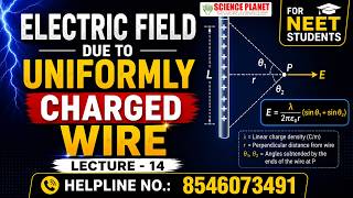 ⚡Charged Wire का Electric Field L-14 | आसान Derivation! #JEE #NEET #Class12