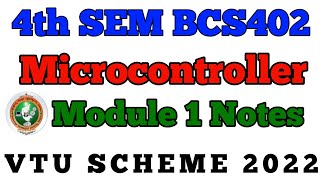 💥4TH SEM MICROCONTROLLER MODULE 1 NOTES || 2025-26 #vtu #viral #mc