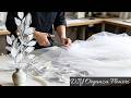 Organza Fabric Flowers | Elegant DIY Organza Flower 🌸 | Easy Organza Fabric Flower Tutorial