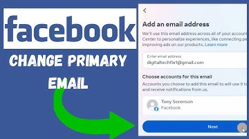 How to Change Primary Email on Facebook PC 2024