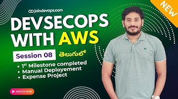 🔥 Session 08 - DevSecOps with AWS - Batch 86S | 2025 | Sivakumar Reddy M | JoinDevOps