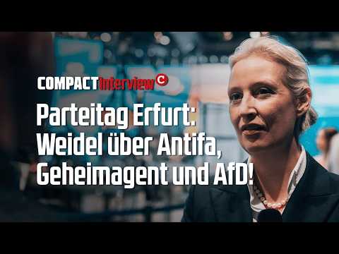 Parteitag Erfurt: Weidel über Antifa, Geheimagent und AfD!