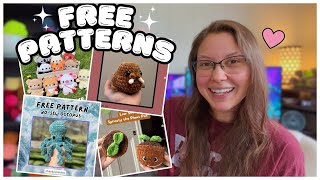 5 Free Crochet Patterns I Made for #ShareTheLoveIGChallenge 💖 Weekly Makes Crochet Vlog🎥