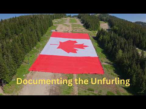 Unfurling the LARGEST Canadian Flag Ever Made