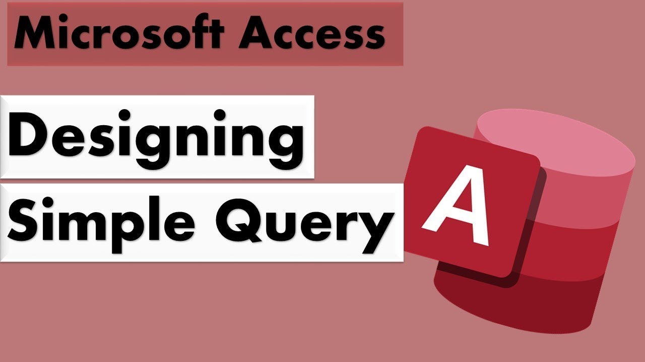 How to design a simple query - YouTube