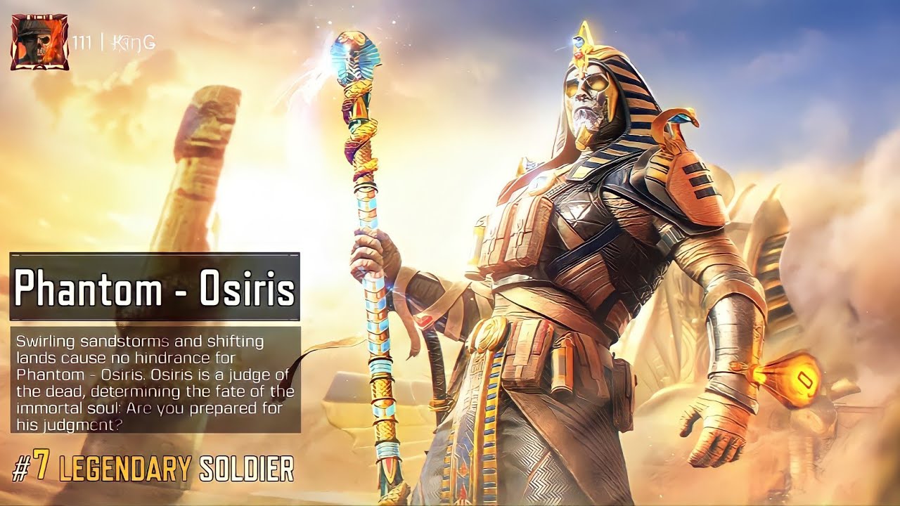 COD MOBILE - LEGENDARY PHANTOM " Osiris " FULL LUCKY DRAW - 👑ROYAL CHARACTER FOR A KING 👑- 111 KinG
