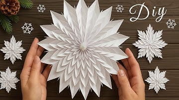7 IDEAS Christmas Crafts ❄️ 3D Paper Snowflake DIY Christmas Decorations