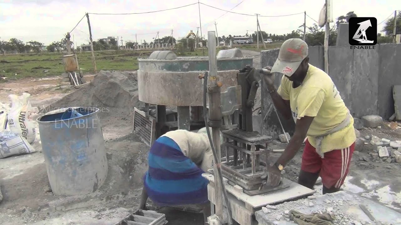 Small Cement Bricks Manufacturing-Business Video(Telugu) - YouTube