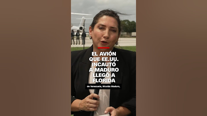 El avión que EE.UU. incautó a Maduro llegó a Florida