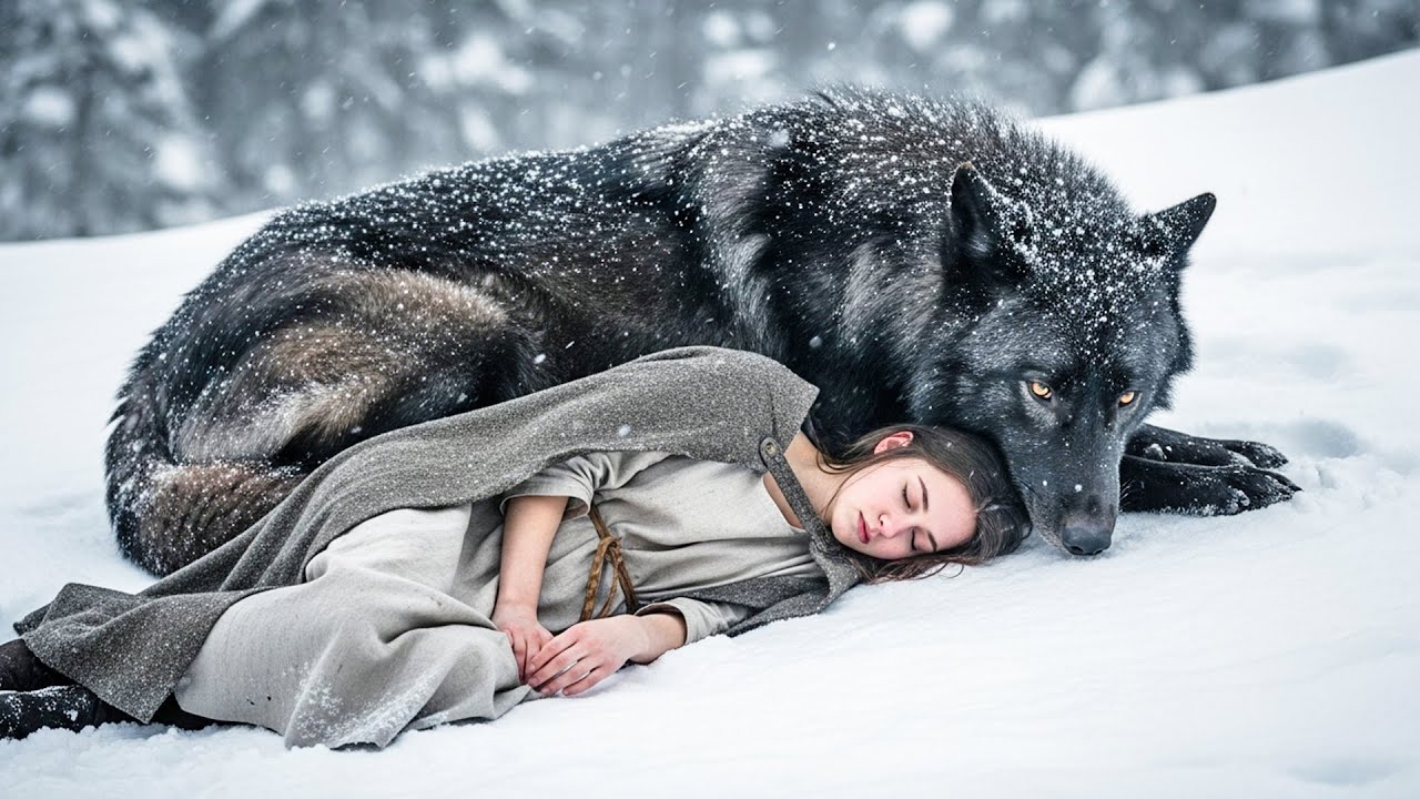 She Fell Dying in the Snow After Her Mate Rejected Her—A Mysterious Black Wolf Curled Around Her Bod