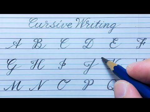 Cursive writing a