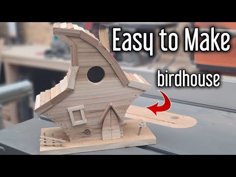 Wooden birdhouse for