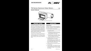 FLOMEC TM150-N-LP (01) PDF MANUAL