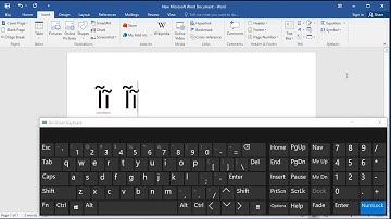 how to type letter I with Tilde in Word