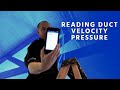 Reading Duct Velocity Pressure, CFM and Static with a Testo 510i and a Pitot Tube