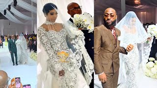 Chioma Davido Walks Down The Aisle In Miami White Wedding