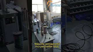 Máquina semiautomática para sellar latas, fabricante de selladoras de latas