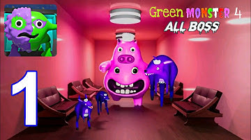 Green Monster 4 All Boss - Gameplay Walkthrough Part 1 - Full Game (Android, iOS)