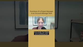 The Account Manager vs. Project Manager — Who Does What And What Do I Need? #Shorts