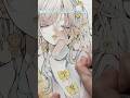 個展の宣伝しながらメイキング！！#イラスト #illustration #shorts #short #アナログ
