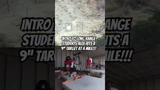 Intro to long range shooting student shoots a 9” target at a MILE!!! (1760 yards)