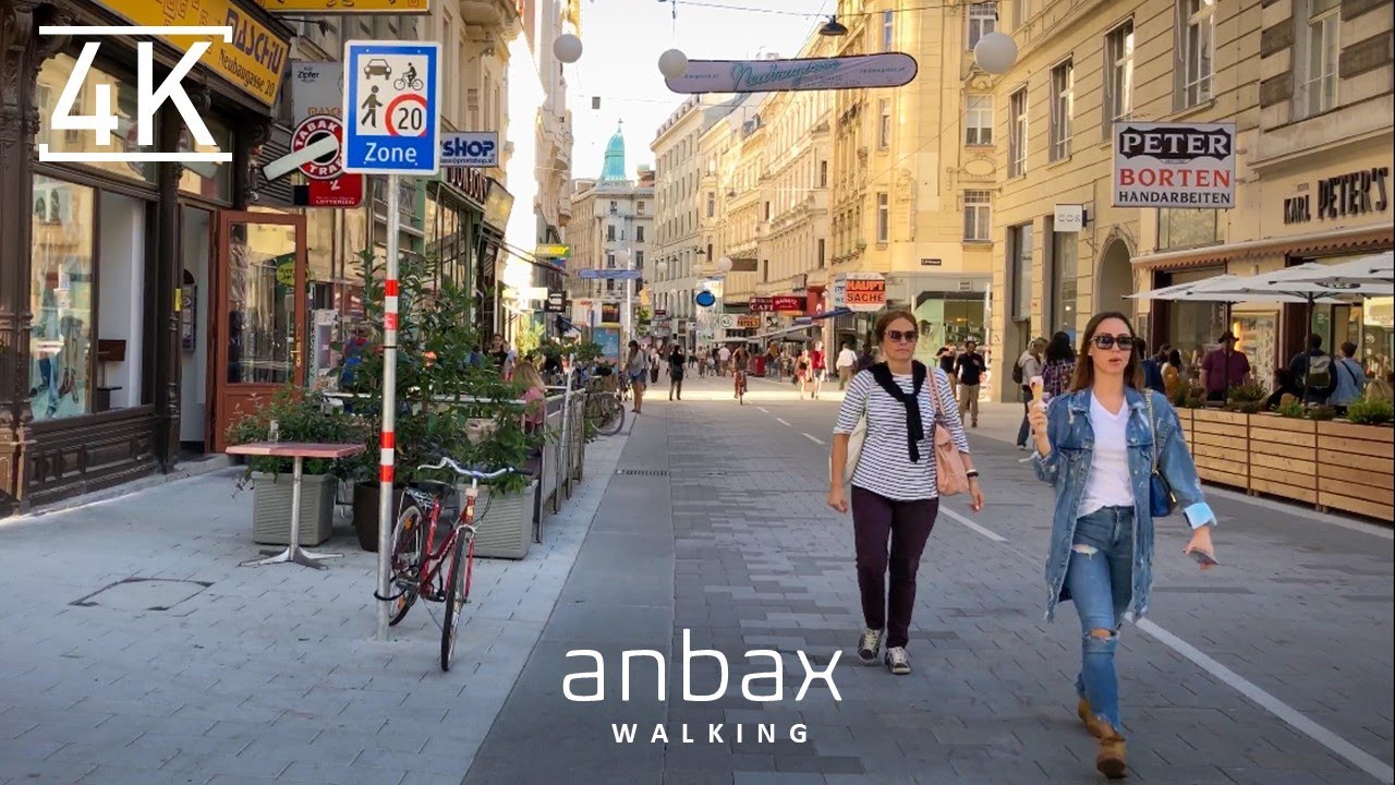 Walking in Vienna, Shopping Streets Neubaugasse, Mariahilfer Straße, Kärntner Straße - 4K
