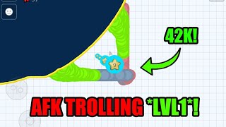 TROLLING MACRO HACKERS *LVL1 AFK*!! Agar.io Mobile - FUNNY REVENGE TROLL - VIDEO SKIN HACK - Agar.io