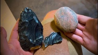 I Made an Obsidian Tool Using ONLY One Stone