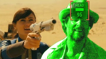 𝙁𝘼𝙇𝙇𝙊𝙐𝙏 show, but Lucy uses V.A.T.S.