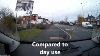 Mobius Action Cam night use compared to day use. Its rubbish!