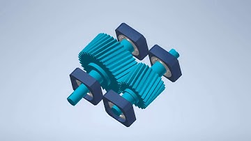 Truyền chuyển động bánh răng trụ răng nghiêng│CADCAMCNC
