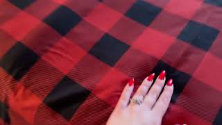King Christmas Buffalo Plaid Sheet Set   Holiday Xmas Pattern Bedding Set Review