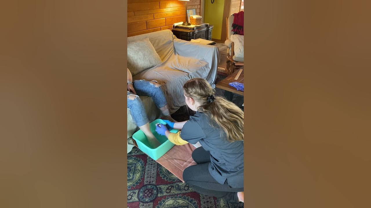 CNA skill providing foot care YouTube