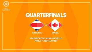 Costa Rica vs Canada | 2024 Concacaf Futsal Championship